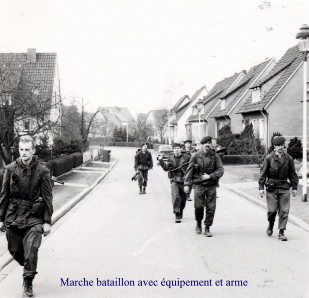 3A 454. Marche bataillon 3-4 MAR 83.